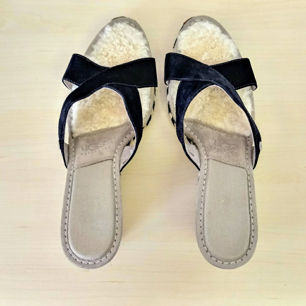 UGG Australia Margot Platform Wedge Sandal Sz 12